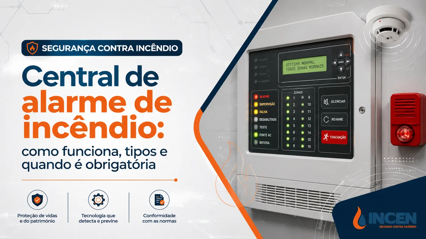 Central de alarme de incêndio: como funciona, tipos e quando é obrigatória