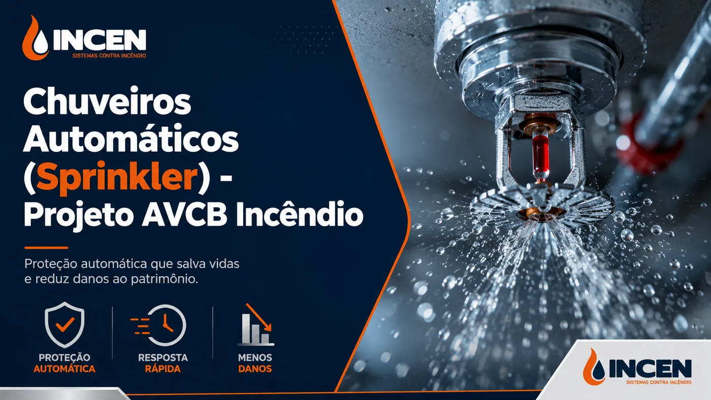 Chuveiros Automáticos (Sprinkler) - Projeto AVCB Incêndio