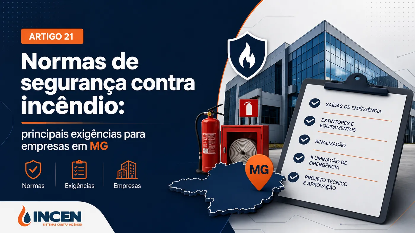 Exigências do Corpo de Bombeiros de MG por tipo e área da edificação