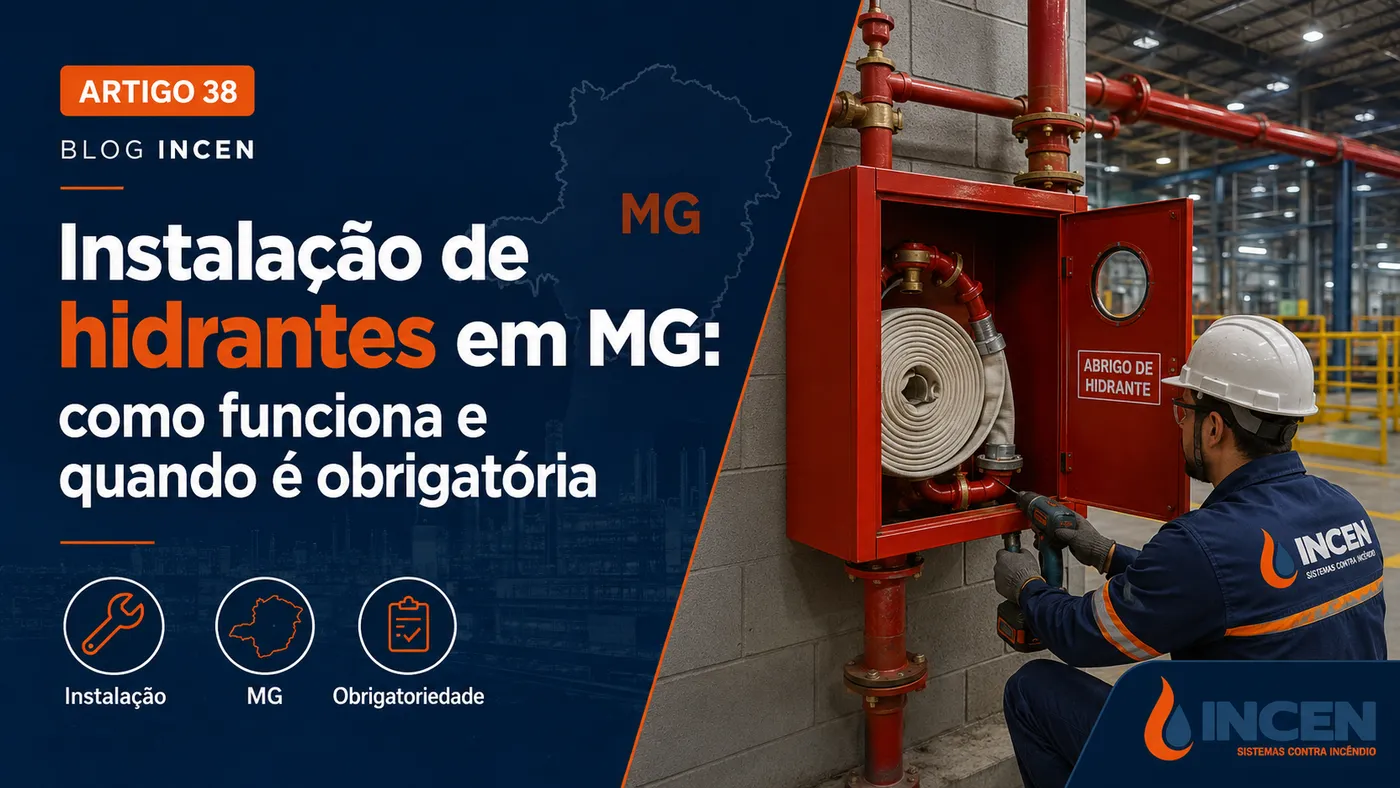 Instalação de hidrantes em MG: como funciona e quando é obrigatória