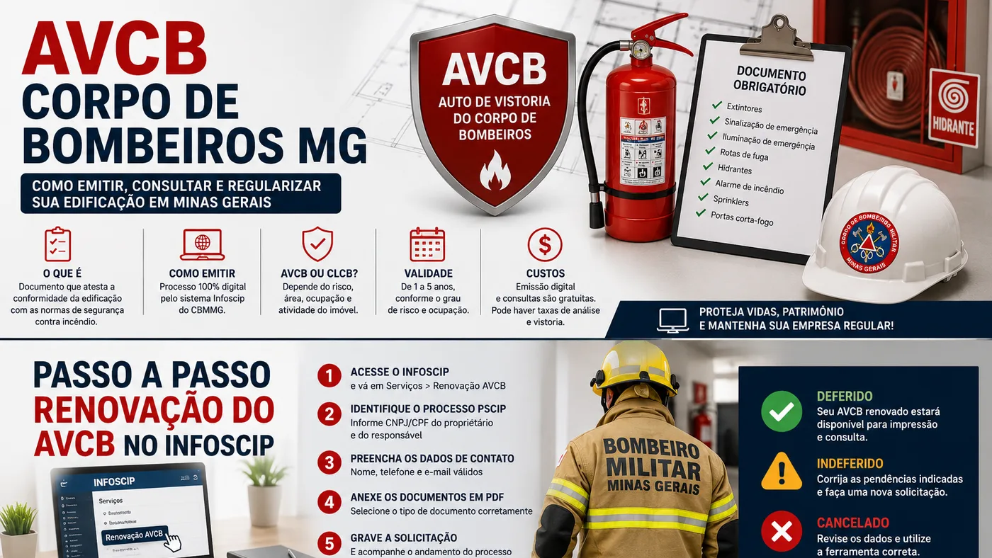 Passo a passo: renovação do AVCB no Infoscip