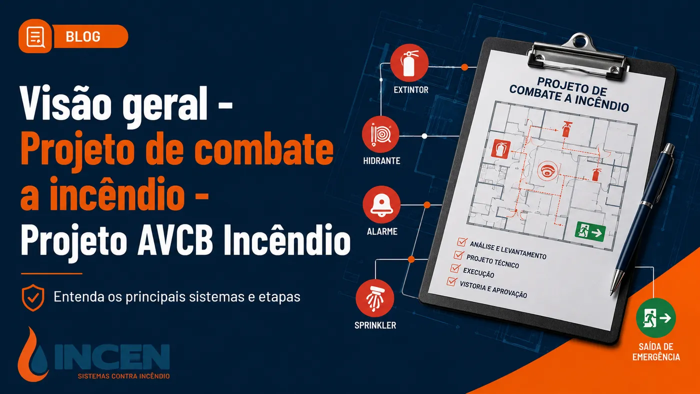Visão geral - Projeto de combate a incêndio - Projeto AVCB Incêndio