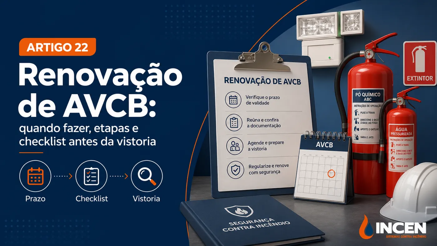 Renovação de AVCB: etapas, checklist e cuidados antes da vistoria