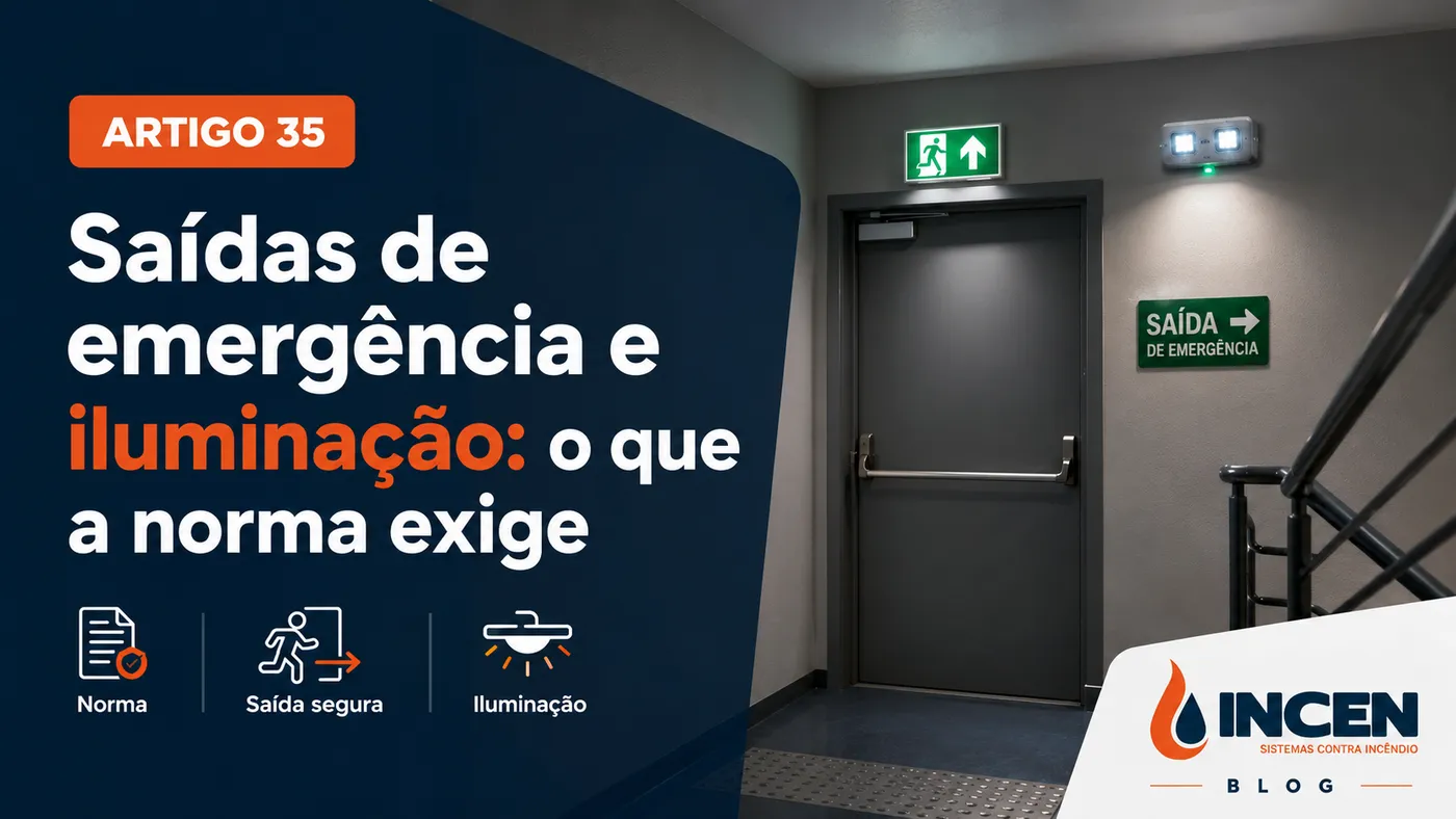 Saídas de emergência e iluminação de emergência: o que a norma exige