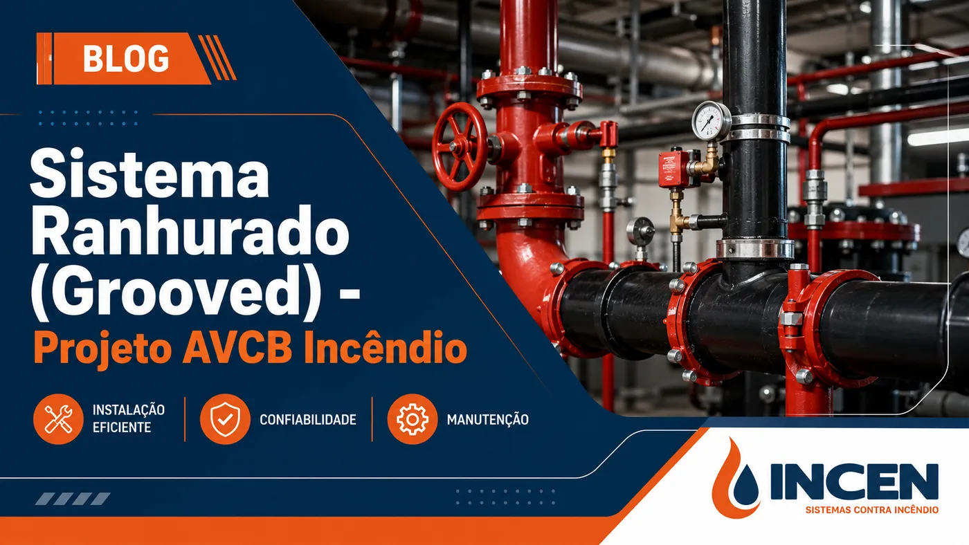 Sistema Ranhurado (Grooved) - Projeto AVCB Incêndio