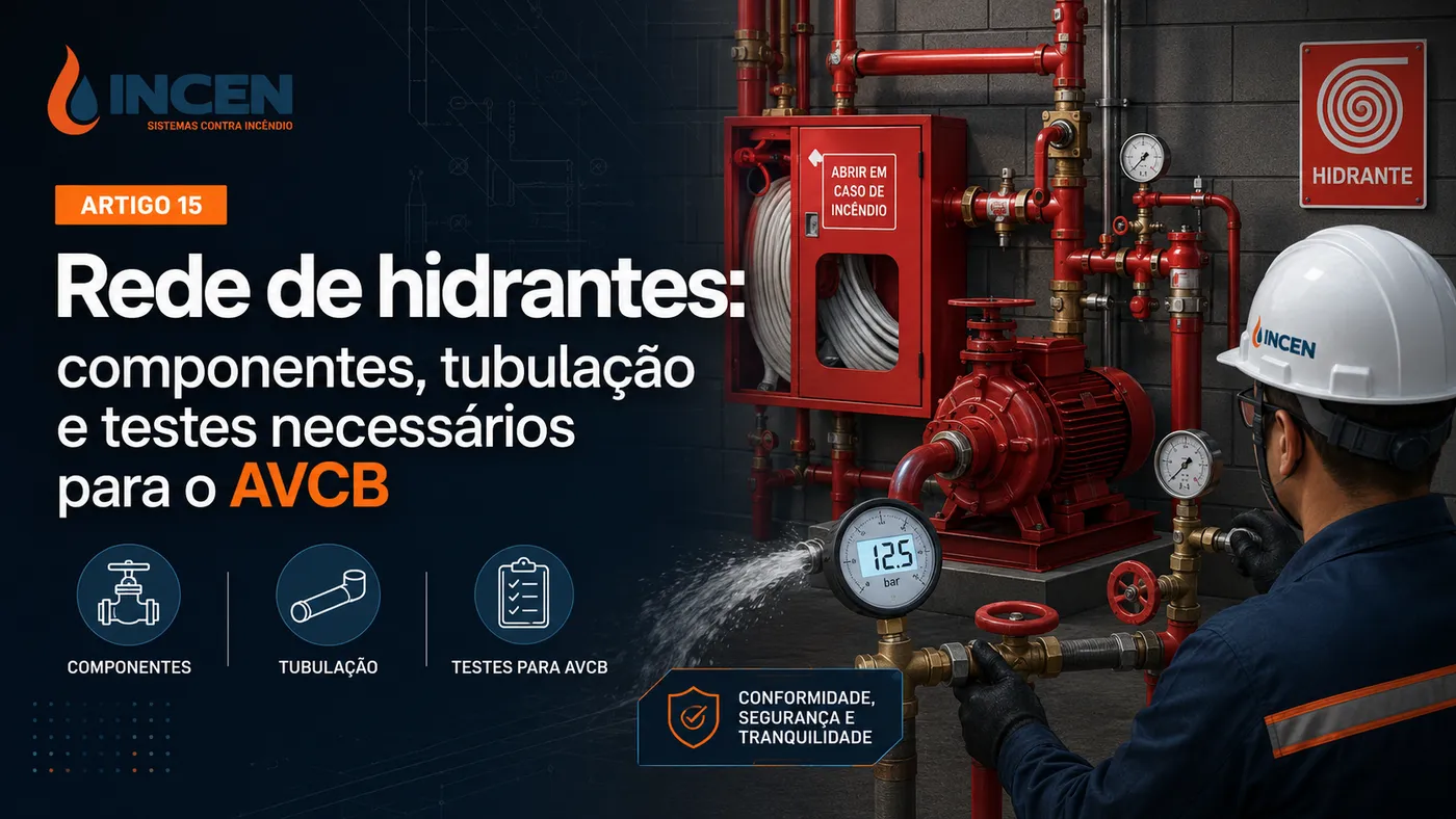 Teste de hidrantes para AVCB: pressão, vazão, estanqueidade e relatório técnico