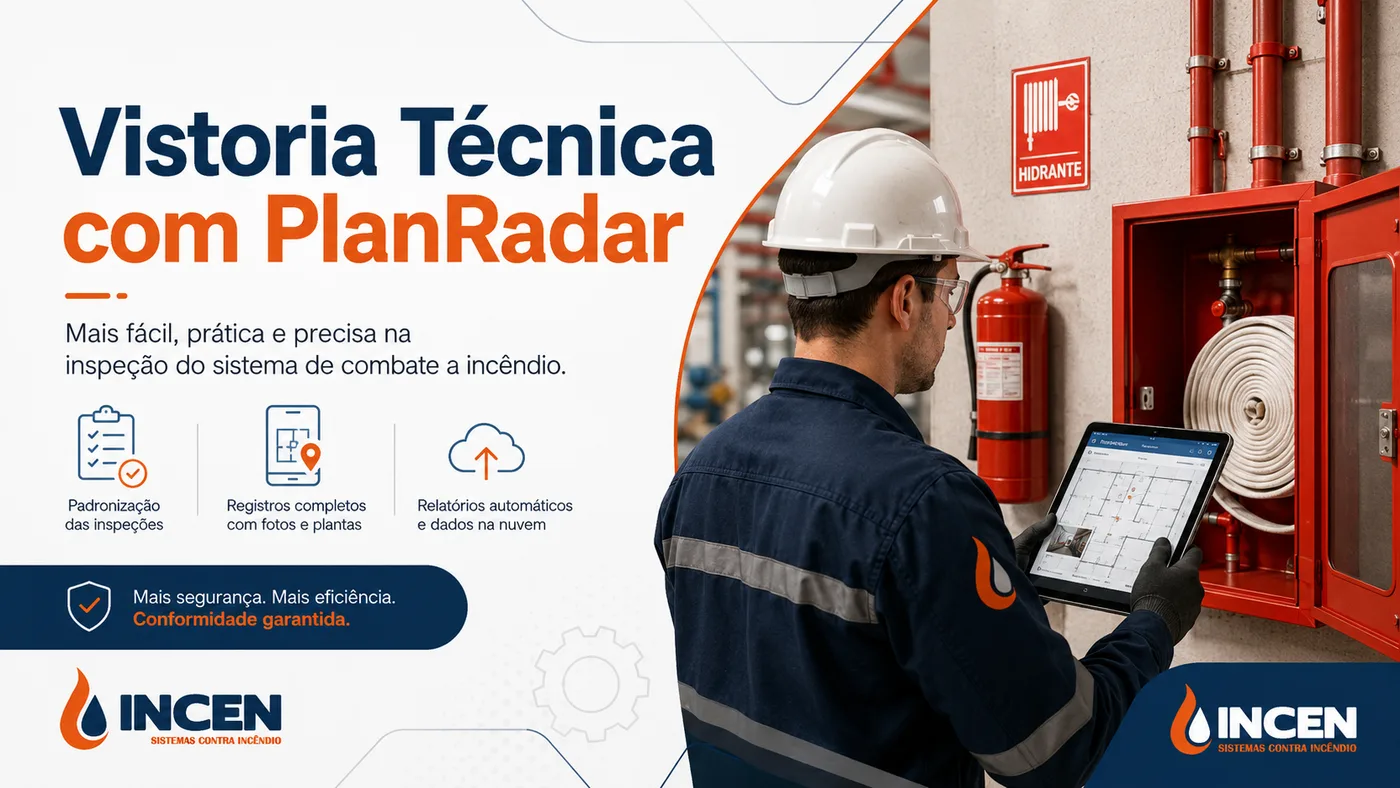 Vistoria de imóvel com PlanRadar: como a inspeção do sistema de combate a incêndio fica mais fácil, prática e precisa