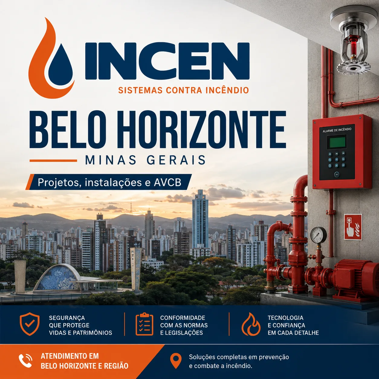 AVCB e combate a incêndio em Belo Horizonte
