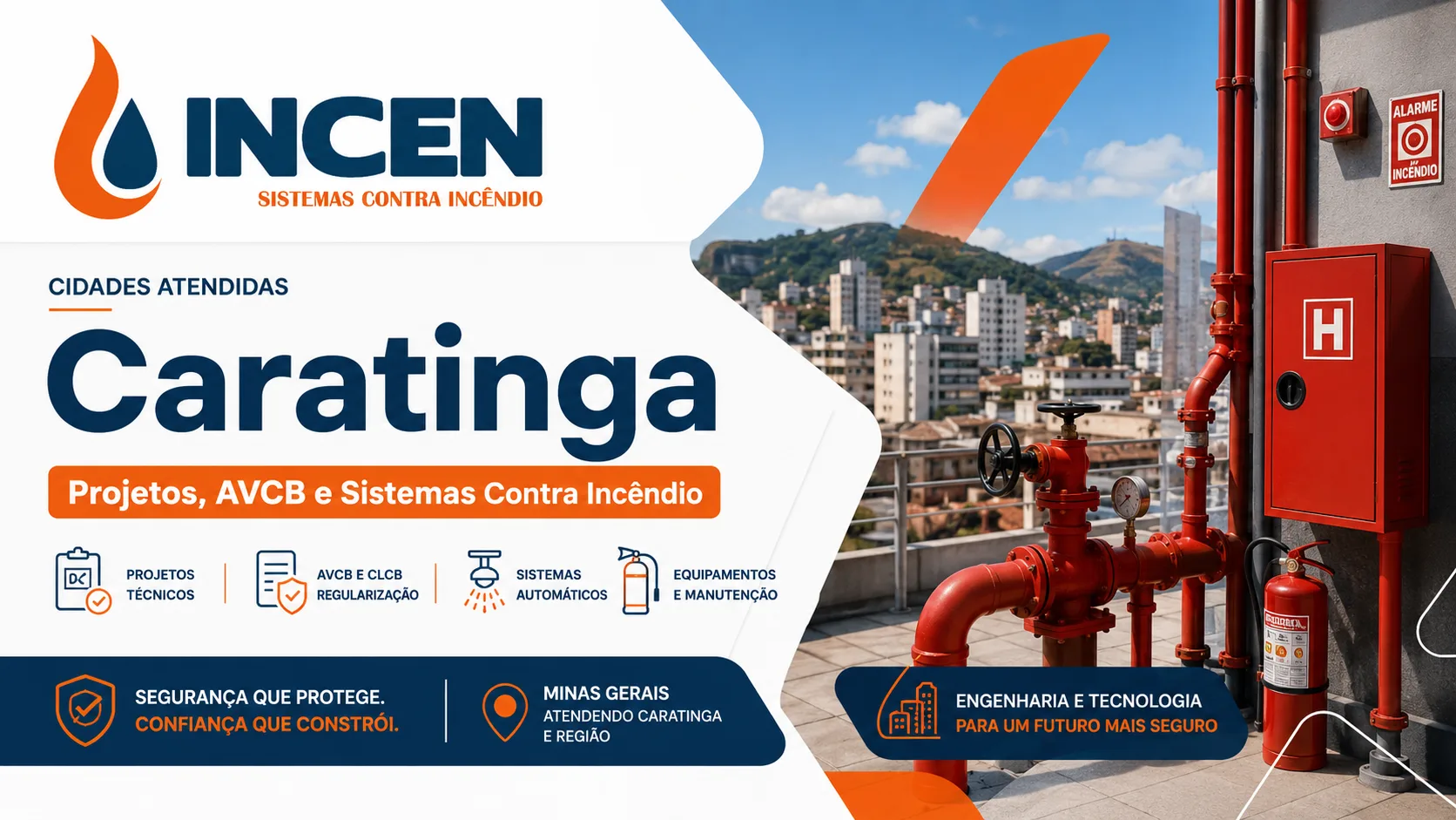 AVCB e combate a incêndio em Caratinga