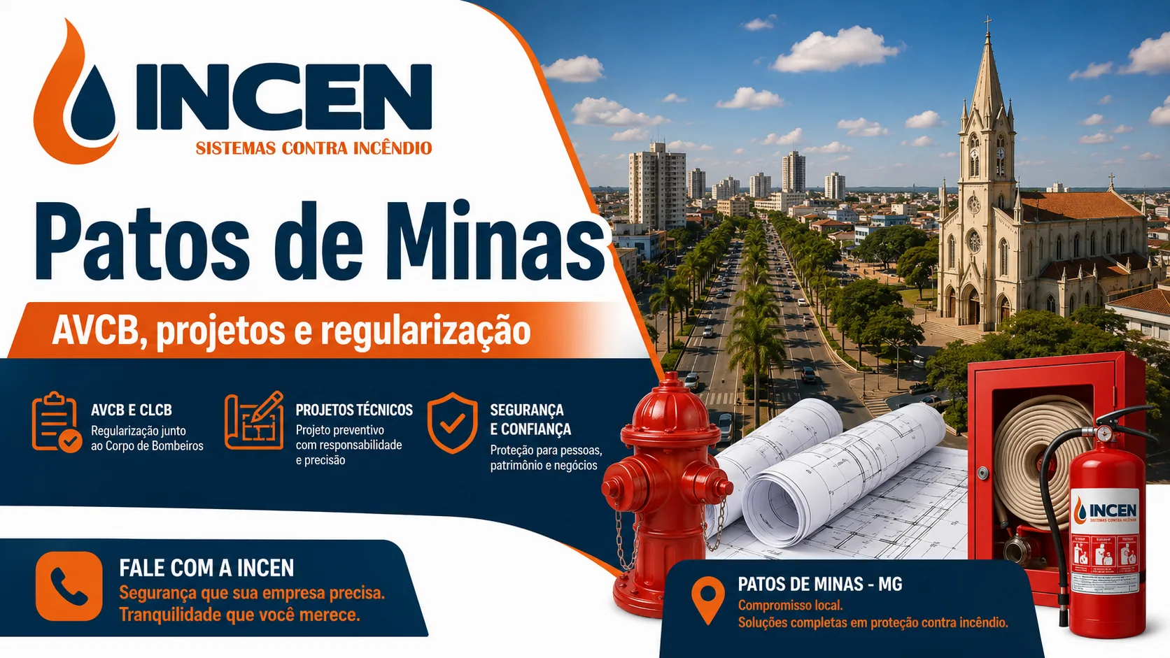 AVCB e combate a incêndio em Patos de Minas