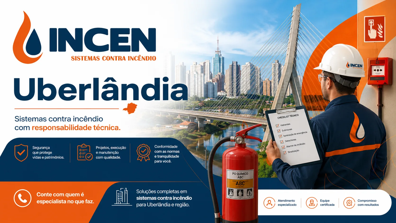 AVCB e combate a incêndio em Uberlândia