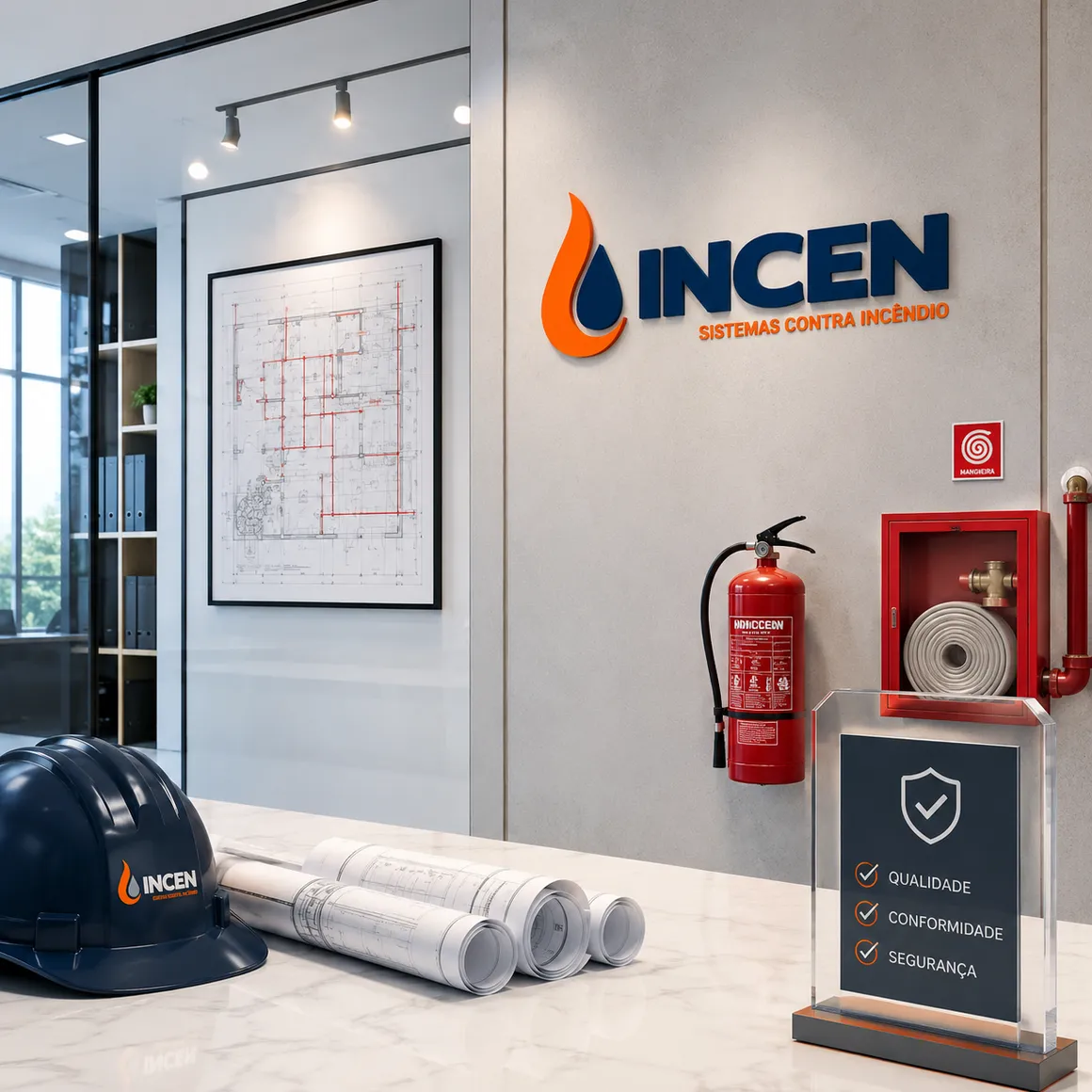 Recepção da Incen Sistemas Contra Incêndio — qualidade, conformidade e segurança